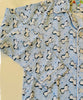 Blue Rayon Printed Top & Pyjama Night Suit Set of 2 Pcs