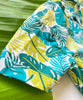 ADRA Kids Green Poplin Tropical Floral Print Shirt