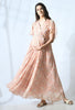 Baby Pink All Over Floral Print Maternity & Nursing Maxi Dress