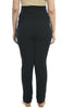 Black Over Belly Maternity Straight Fit Pants with Pockets