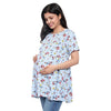 Floral Striped Maternity & Nursing Top
