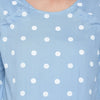 Light Blue Polka Dot Maternity & Nursing Dress