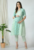 Lotus Green Paisley  Print Maternity & Nursing Kurta Set With Pant 