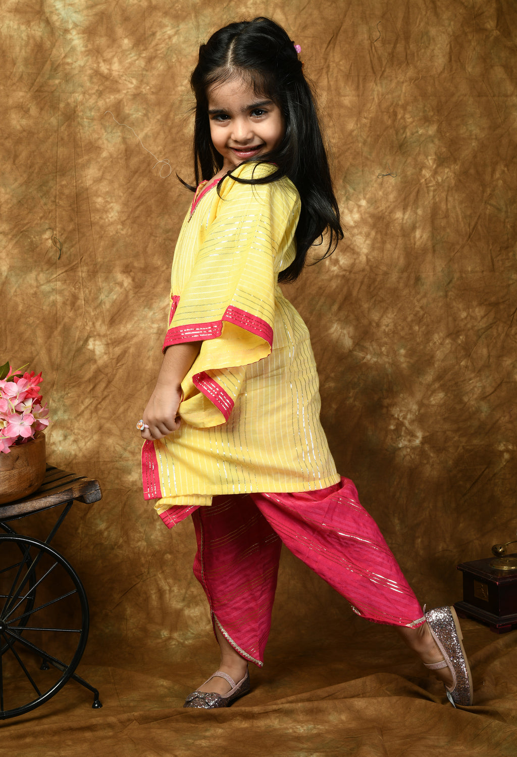 Amazon.com: Indian Salwar Suit/kurti dhoti salwar set/toddler indian baby  girls set, traditional dress set, baby indian wear, dhoti baby set (12-18  months) : Handmade Products