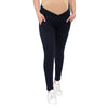 Navy Blue Under Belly Maternity Leggings with Pockets