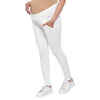 Off White Under Belly Maternity Leggings With Pockets