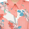 Pink Floral Stretchable Asymmetrical Maternity Shirt Dress