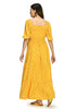 Yellow Polka Dot Tiered Maternity & Nursing Maxi Dress